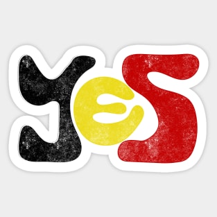 Yes to The Voice to Parliament Referendum Australia Aboriginal and Torres Straight Islander Sticker